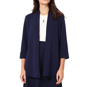 Kasper Iconic Cardigan Jacket Sweater Navy Blue 1X NEW $109
